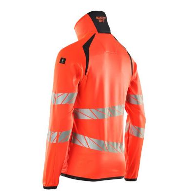 Foto van Mascot Accelerate Safe Fleecetrui met rits | 19103-315 | 22210-hi-vis rood/donkermarine