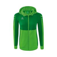 Six Wings trainingsjack met capuchon Dames | green/smaragd | 1032219
