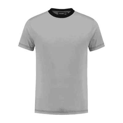 Indushirt TS 180 T-shirt grijs-zwart