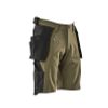 Afbeelding van Shorts, afneembare spijkerzakken,stretch | 17149-311 | 033-mosgroen