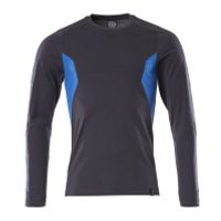 Mascot 18381-959 T-shirt, met lange mouwen donker marine/azur blauw