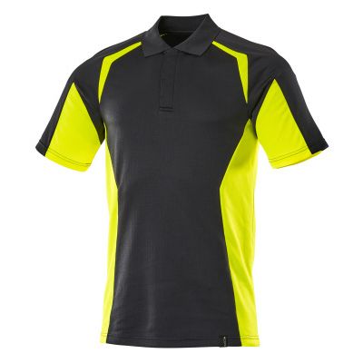 Foto van Mascot Accelerate Safe Poloshirt | 22083-771 | 0917-zwart/hi-vis geel