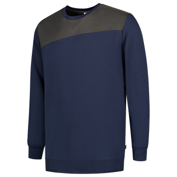 Foto van Sweater Bicolor Naden | donkermarine/donkergrijs | 302013-01018 | TRICORP WORKWEAR