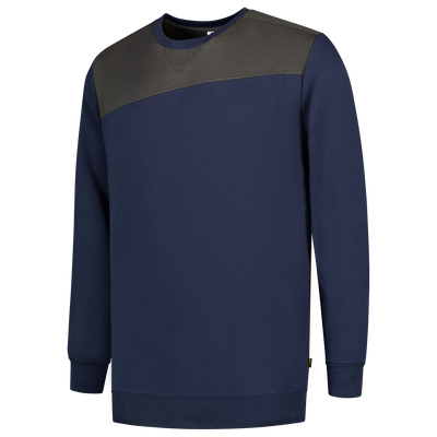 Foto van Sweater Bicolor Naden | donkermarine/donkergrijs | 302013-01018 | TRICORP WORKWEAR