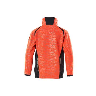Foto van Softshell jas voor kinderen | 19902-291 | 22210-Hivis rood/donkermarine
