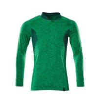 Mascot 18081-810 Poloshirt, met lange mouwen gras groen/groen