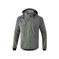 ERIMA Functioneel softshell jack Kinderen | grey melange/green gecko | 9060710