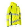 Afbeelding van Mascot Accelerate Safe Capuchontrui met rits | 19284-781 | 1744-hi-vis geel/donkerpetrol