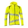 Afbeelding van Mascot Accelerate Safe Capuchontrui met rits | 19284-781 | 17010-hi-vis geel/donkermarine