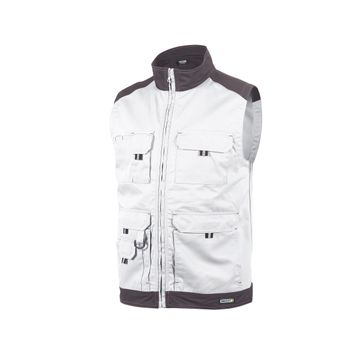 Foto van Dassy bodywarmer FARO (ongevoerd)| 350077 | wit/cementgrijs