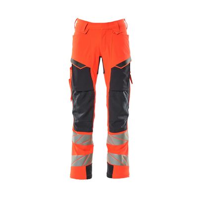Mascot Accelerate Safe Broek met kniezakken | 19079-511 | 22210-hi-vis rood/donkermarine Mascot Accelerate Safe Broek met kniezakken | 19079-511 | 22210-hi-vis rood/donkermarine