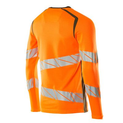 Foto van Mascot Accelerate Safe T-shirt, met lange mouwen | 19081-771 | 1433-hi-vis oranje/mosgroen