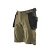 Afbeelding van Shorts, afneembare spijkerzakken,stretch | 17149-311 | 033-mosgroen