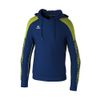 Afbeelding van ERIMA EVO STAR sweatshirt met capuchon Unisex | new navy/lime | 1072409