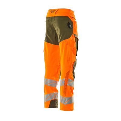 Foto van Mascot Accelerate Safe Broek met kniezakken | 19079-511 | 1433-hi-vis oranje/mosgroen