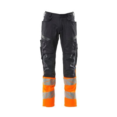 Mascot Accelerate Safe Broek met kniezakken | 19679-236 | 01014-donkermarine/hi-vis oranje