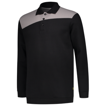 Foto van Polosweater Bicolor Naden | zwart/grijs | 302004-09 | TRICORP WORKWEAR
