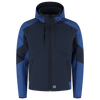 Afbeelding van Softshell Capuchon Bicolor Redefined | donkermarine/korenblauw | 406118-01011 | TRICORP WORKWEAR