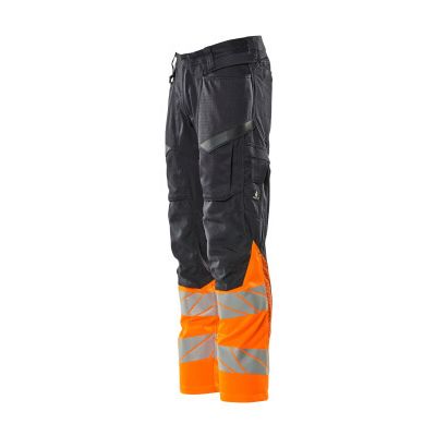 Foto van Mascot Accelerate Safe Broek met kniezakken | 19679-236 | 01014-donkermarine/hi-vis oranje