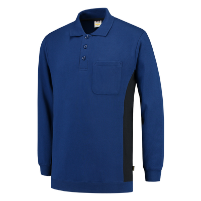 Polosweater Bicolor Borstzak | korenblauw/marine | 302001-111 | TRICORP WORKWEAR Polosweater Bicolor Borstzak | korenblauw/marine | 302001-111 | TRICORP WORKWEAR