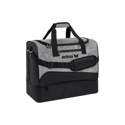 Club 1900 2.0 sporttas met bodemvak | zwart/grey melange | 7232002 Club 1900 2.0 sporttas met bodemvak | zwart/grey melange | 7232002