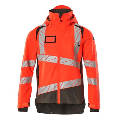 Foto van Mascot Accelerate Safe Shell jas | 19301-231 | 22218-hi-vis rood/donkerantraciet