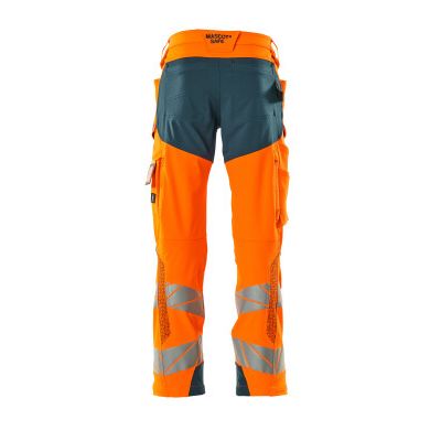 Foto van Mascot Accelerate Safe Broek met kniezakken | 19079-511 | 1444-hi-vis oranje/donkerpetrol