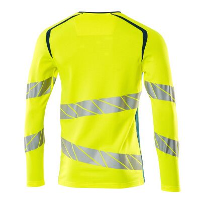 Foto van Mascot Accelerate Safe T-shirt, met lange mouwen | 19081-771 | 1744-hi-vis geel/donkerpetrol