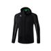 ERIMA LIGA STAR trainingsjack met capuchon Unisex | zwart/wit | 1032331
