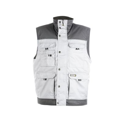 Dassy bodywarmer HULST | 350051 | wit/cementgrijs