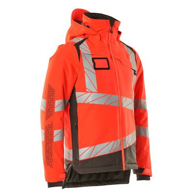 Foto van Mascot Accelerate Safe Winterjas | 19335-231 | 22218-hi-vis rood/donkerantraciet