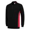 Afbeelding van Polosweater Bicolor Borstzak | zwart/rood | 302001-0902 | TRICORP WORKWEAR