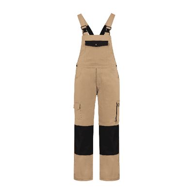 Foto van Bestex Tuinoverall 60%katoen/40% polyester| TBC6040 | 059-khaki/zwart