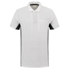 Afbeelding van Poloshirt Bicolor Borstzak | wit/donkergrijs | 202002-0618 | TRICORP WORKWEAR