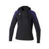 Afbeelding van ERIMA EVO STAR trainingsjack met capuchon Dames | zwart/ultra violet | 1032438