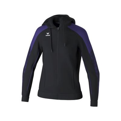 Foto van ERIMA EVO STAR trainingsjack met capuchon Dames | zwart/ultra violet | 1032438
