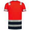 Afbeelding van T-shirt High Vis Bicolor | fluorrood/donkermarine | 103006-22210 | TRICORP SAFETY