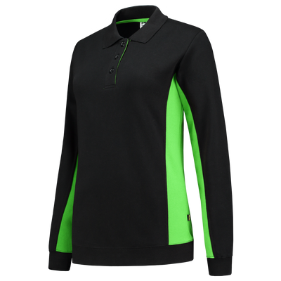 Polosweater Bicolor Dames | zwart/limegroen | 302002-0937 | TRICORP WORKWEAR Polosweater Bicolor Dames | zwart/limegroen | 302002-0937 | TRICORP WORKWEAR