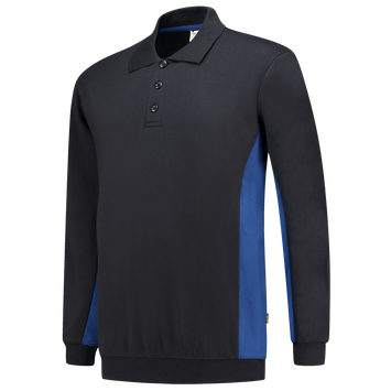 Foto van Polosweater Bicolor | marine/korenblauw | 302003-0111 | TRICORP WORKWEAR