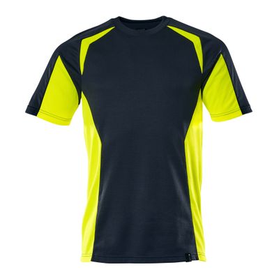 Mascot Accelerate Safe T-shirt | 22082-771 | 01017-donkermarine/hi-vis geel