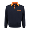 Afbeelding van Indushirt PSW 300 Polosweater marine-oranje