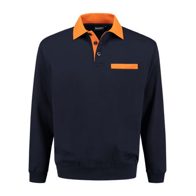 Indushirt PSW 300 Polosweater marine-oranje