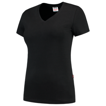 Foto van T-shirt V Hals Fitted Dames | zwart | 101008-09 | TRICORP WORKWEAR