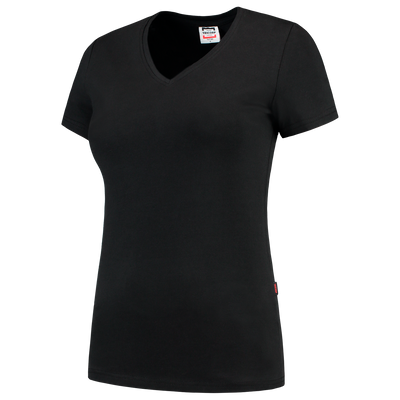 Foto van T-shirt V Hals Fitted Dames | zwart | 101008-09 | TRICORP WORKWEAR
