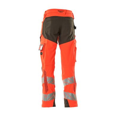 Foto van Mascot Accelerate Safe Broek met kniezakken | 19079-511 | 22218-hi-vis rood/donkerantraciet