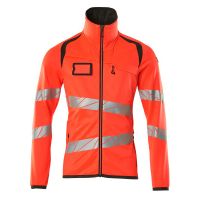 Mascot Accelerate Safe Fleecetrui met rits | 19103-315 | 22218-hi-vis rood/donkerantraciet