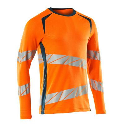 Foto van Mascot Accelerate Safe T-shirt, met lange mouwen | 19081-771 | 1444-hi-vis oranje/donkerpetrol