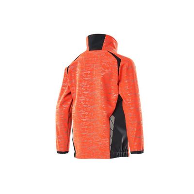 Foto van Softshell jas voor kinderen | 19902-291 | 22210-Hivis rood/donkermarine