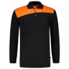 Afbeelding van Polosweater Bicolor Naden | zwart/oranje | 302004-0998 | TRICORP WORKWEAR