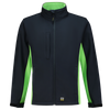 Afbeelding van Softshell Bicolor | marine/limegroen | 402002-0137 | TRICORP WORKWEAR